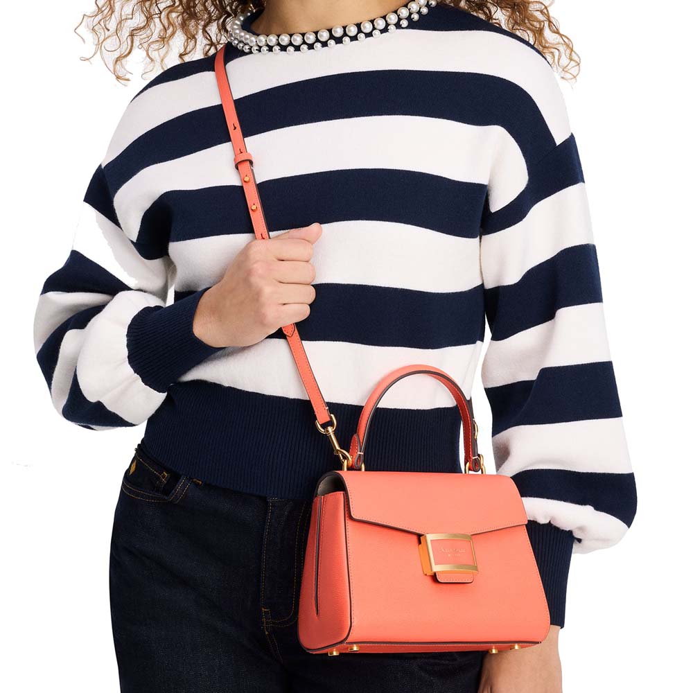 Kate Spade Katy Small Top-Handle Bag Melon Ball Peach # KE122