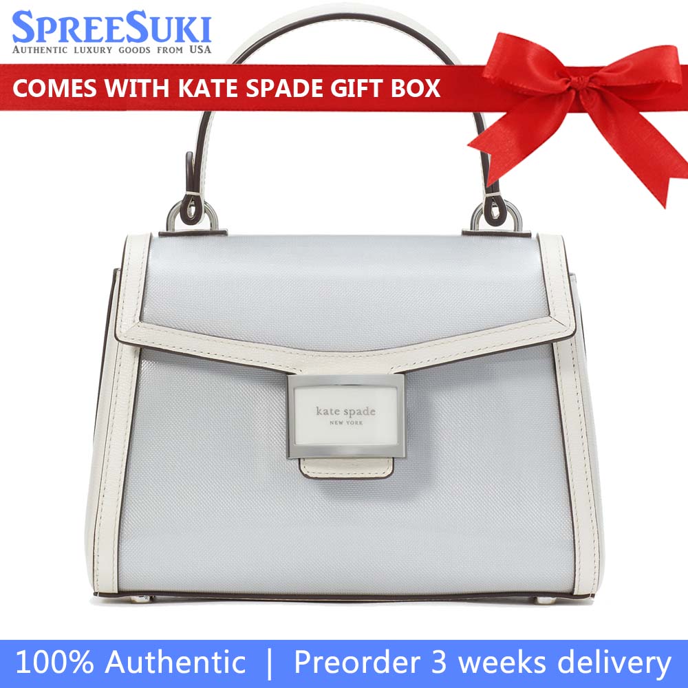 Kate Spade Katy Coated Mesh Small Top-Handle Bag Light Cream # KH017