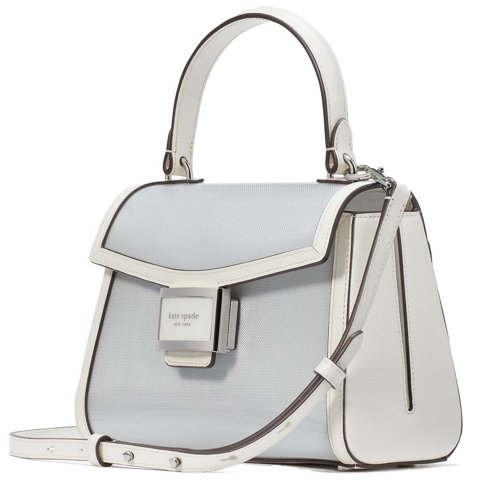 Kate Spade Katy Coated Mesh Small Top-Handle Bag Light Cream # KH017