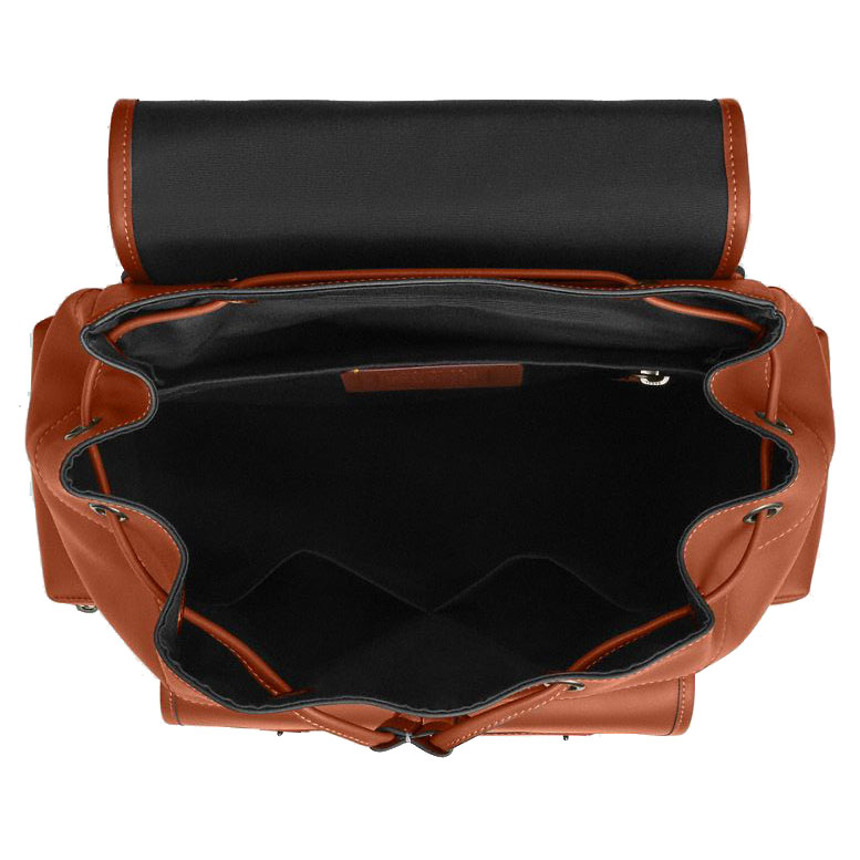 Coach Sprint Backpack Gunmetal Tan Brown # CDB61