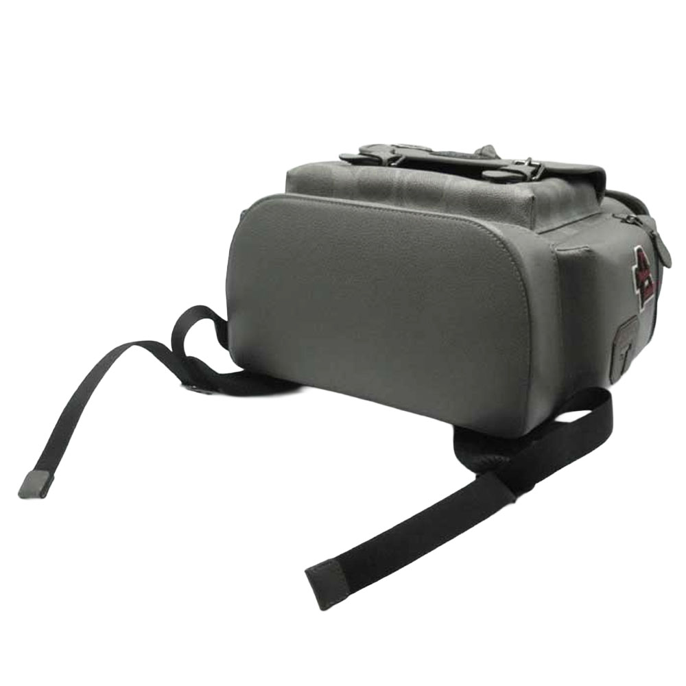 Coach Sprint Backpack In Maxi Signature Canvas With Patches Gunmetal Grey Multi # CCG03