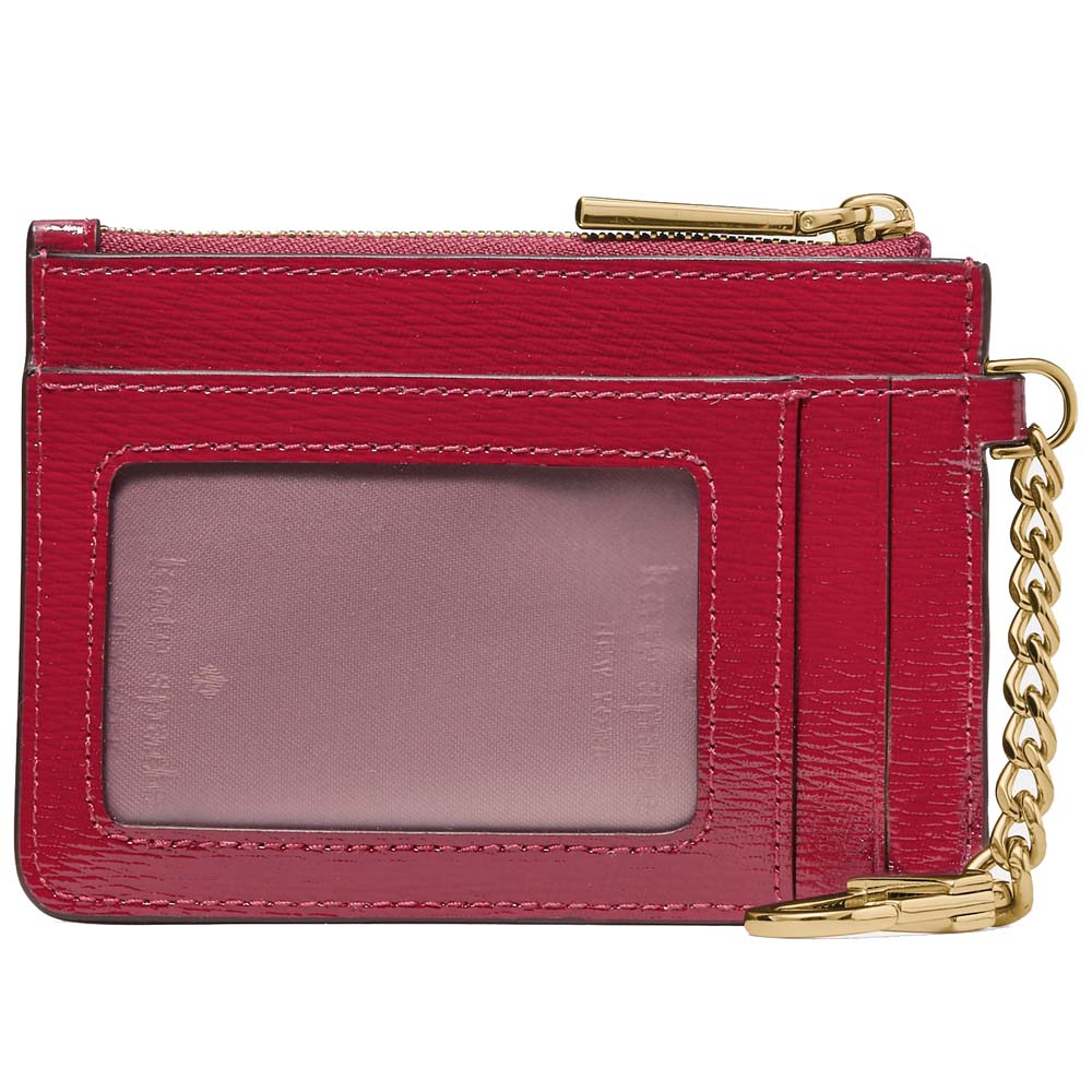 Kate Spade Key Ring Card Holder Red Jam Dark Red # KN868