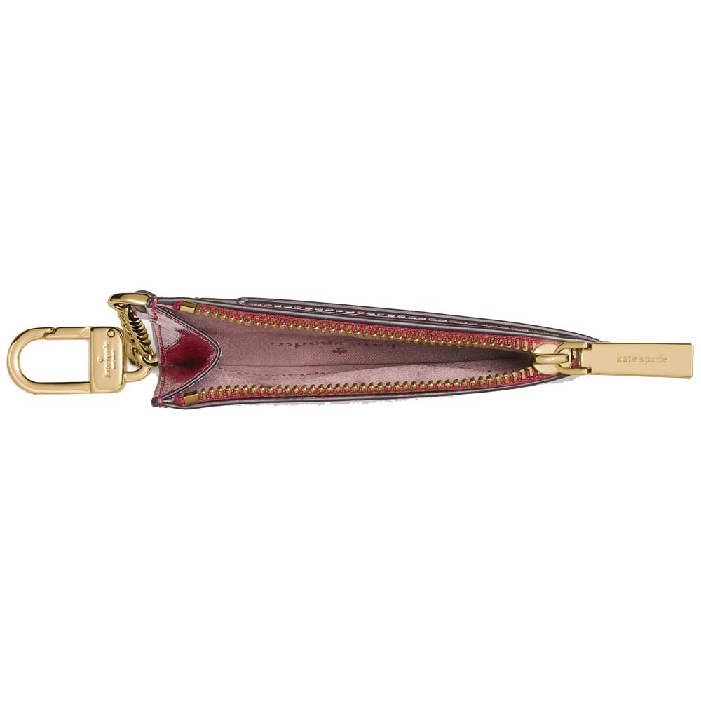 Kate Spade Key Ring Card Holder Red Jam Dark Red # KN868