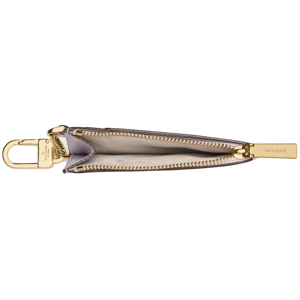 Kate Spade Key Ring Card Holder Light Frozen Lilac Light Purple # KN869