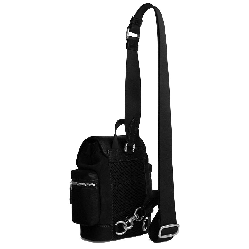 Coach Sprint Sling Pack Silver Black # CCE79