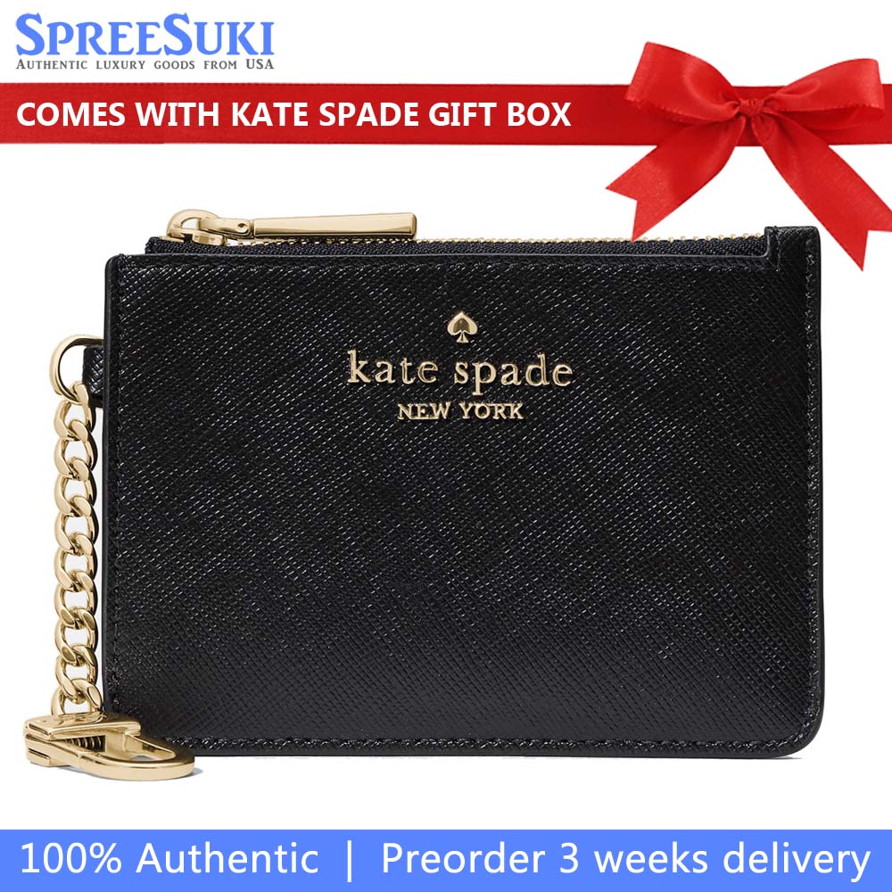 Kate Spade Key Ring Card Holder Black # KN771