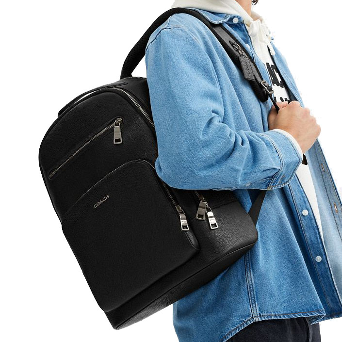 Coach Ethan Backpack Gunmetal Black # CZ391