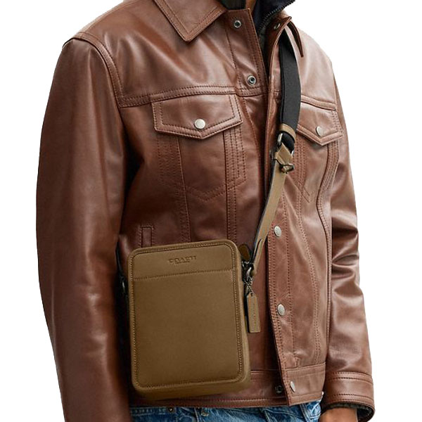 Coach Men Sullivan Crossbody Bag Gunmetal Green # CDP85