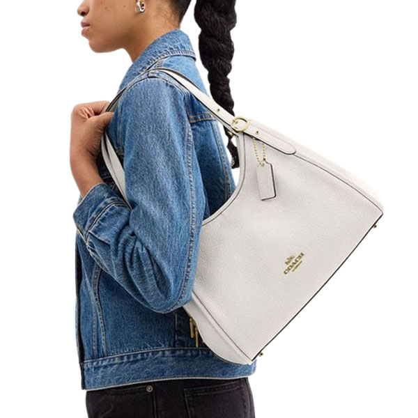 Coach Erin Shoulder Bag Chalk Off White # CAQ86