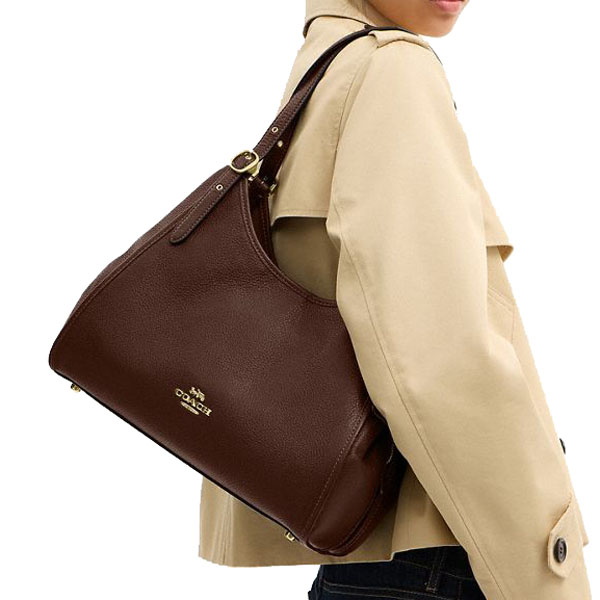 Coach Erin Shoulder Bag Maple Dark Brown # CAQ86