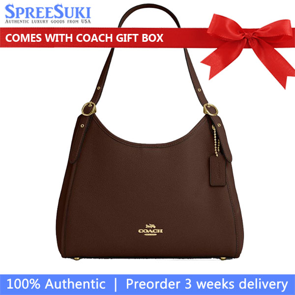 Coach Erin Shoulder Bag Maple Dark Brown # CAQ86