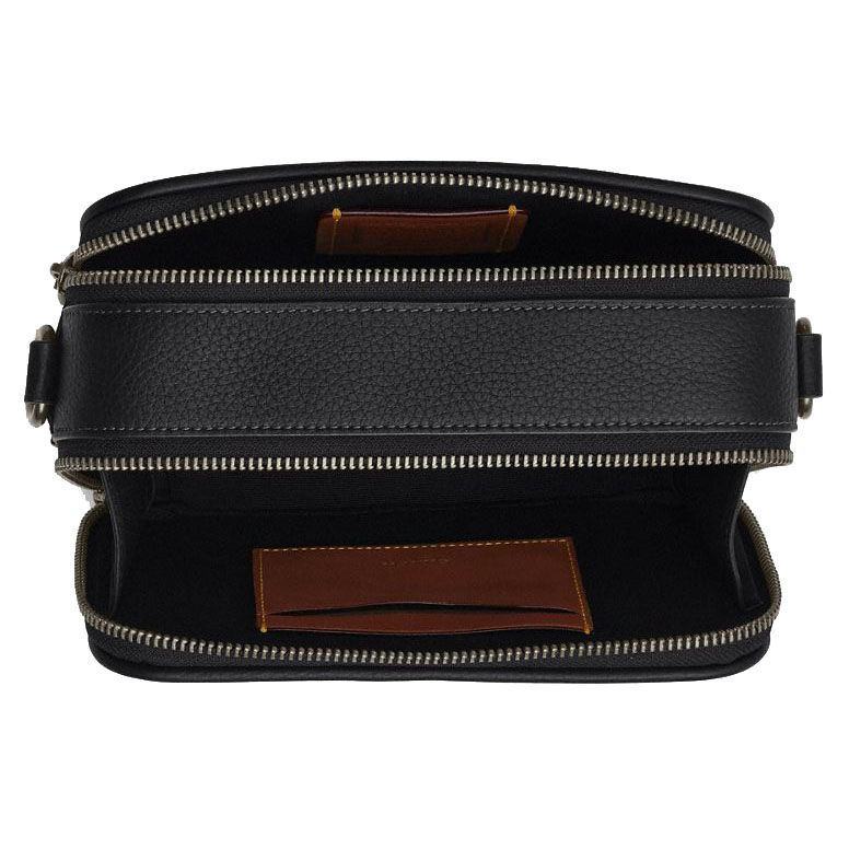 Coach Men Wyatt Crossbody Bag With Lightning Bolt Print Gunmetal Black Multi # CDB31