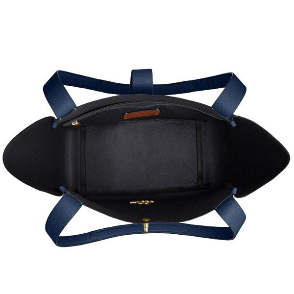 Coach Hadley Turnlock Tote Bag Deep Blue Dark blue # CAL17