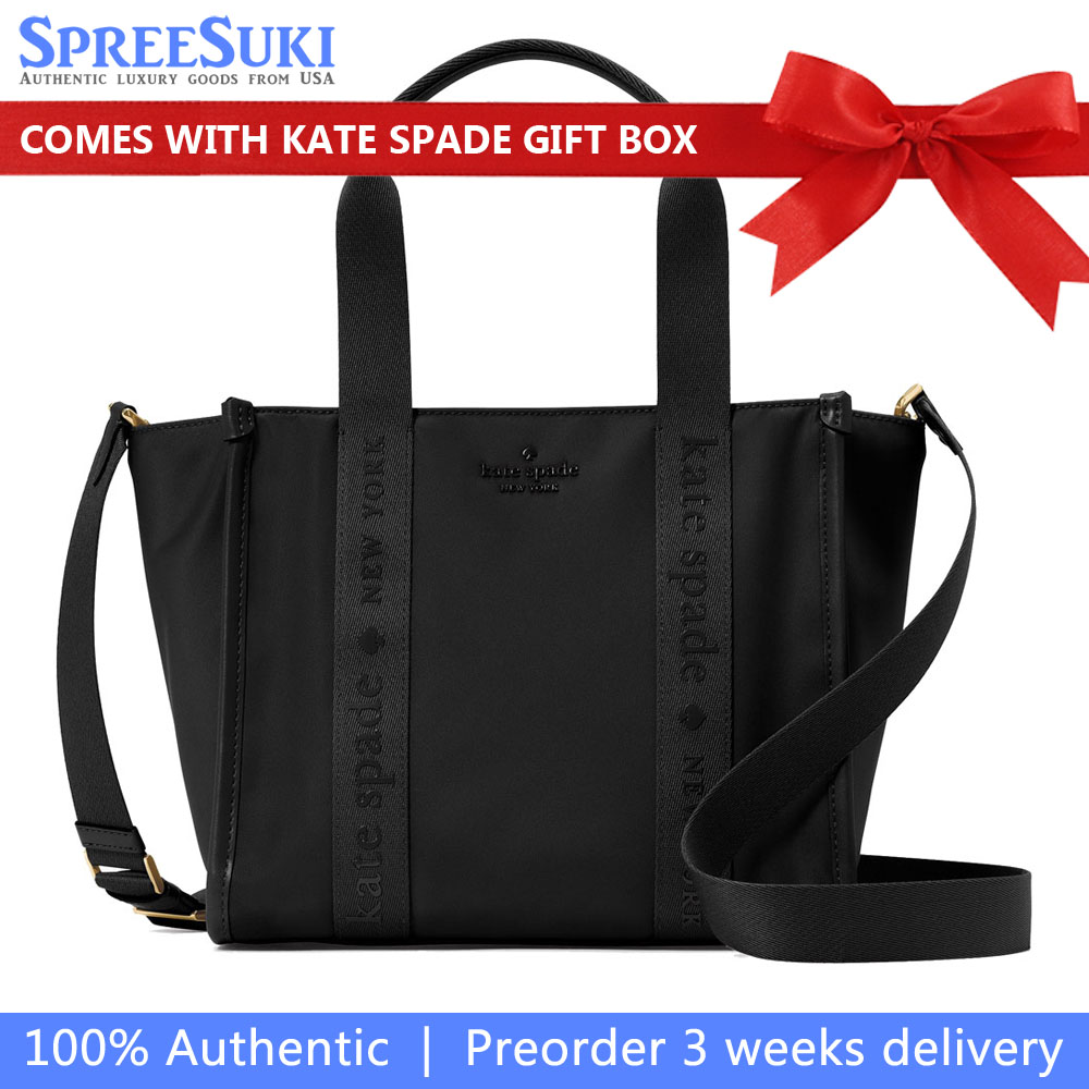 Kate Spade Kip Nylon Small Tote Black # KL926