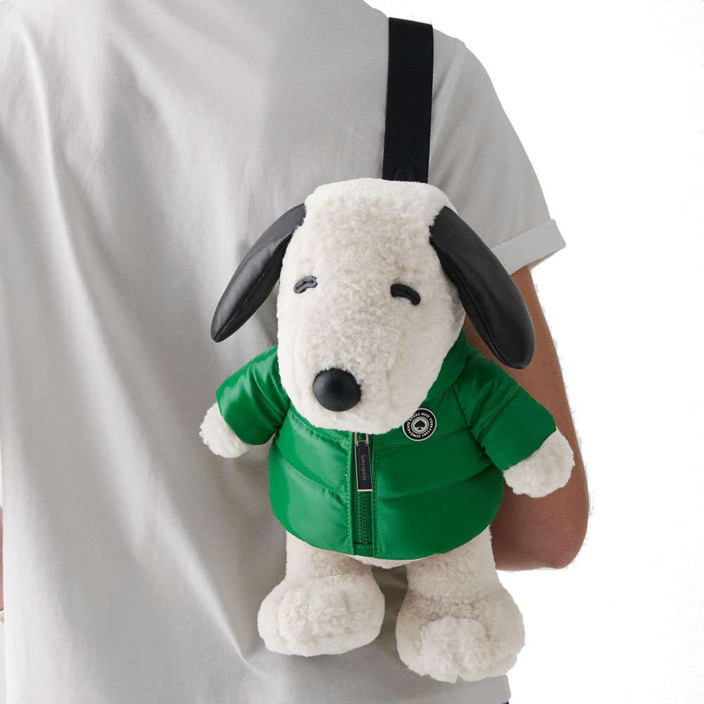 Kate Spade Peanuts X Ksny Snoopy 3D Dog Crossbody Multi Off White # KM631