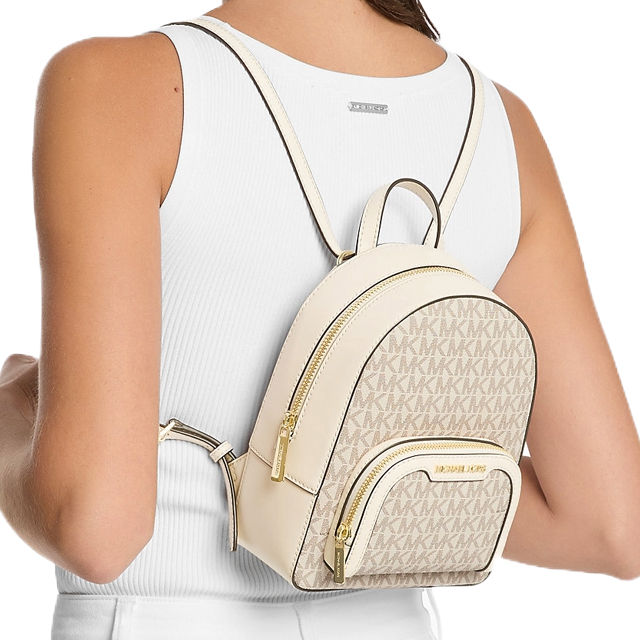 Michael Kors Sheila Medium Logo Satchel Light Cream Multi Off White # 35S3G6HS2B