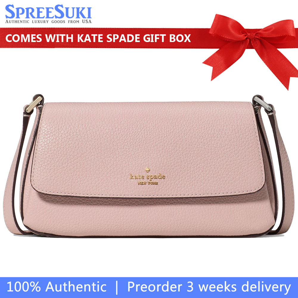 Kate Spade Sutton Mini Flap Crossbody Tutu Pink Light pink # KO122