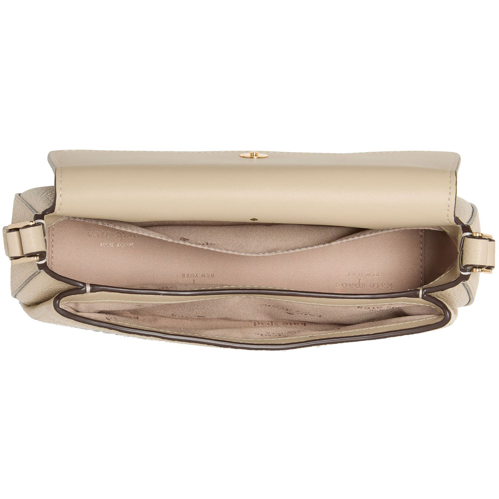 Kate Spade Sutton Mini Flap Crossbody Light Sand Beige # KO122