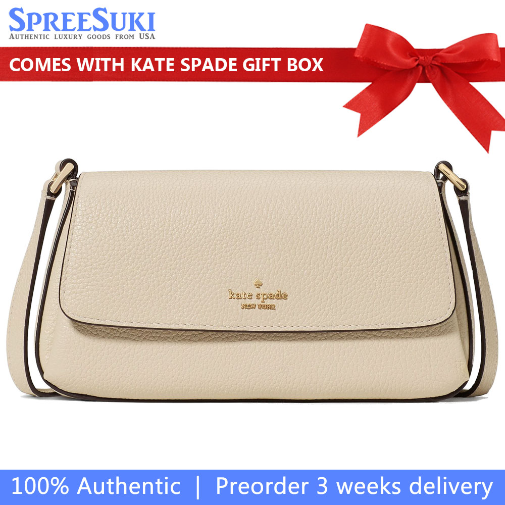 Kate Spade Sutton Mini Flap Crossbody Light Sand Beige # KO122