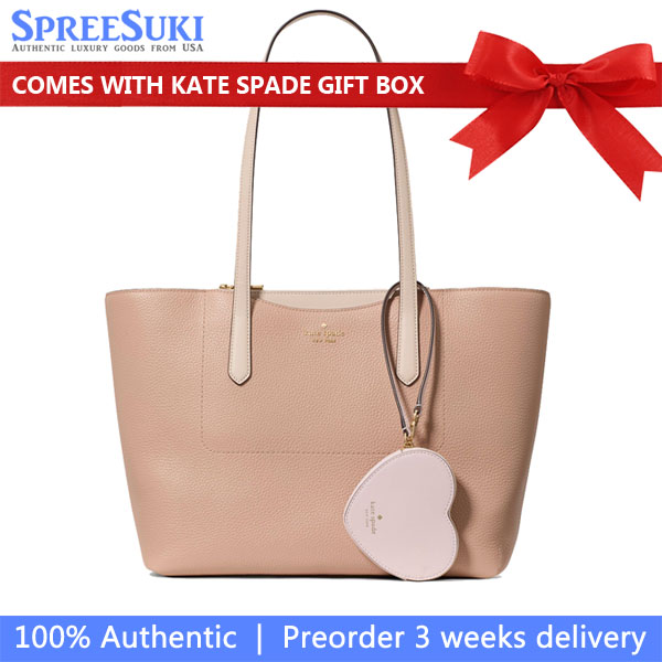 Kate Spade Cece Tote Set Milk Tea Multi Light Brown # KN624