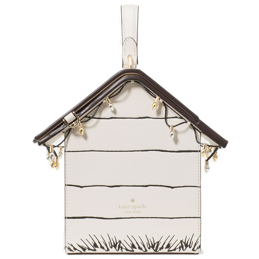 Kate Spade Peanuts X Ksny Snoopy 3D Dog House Crossbody Multi Off White # KM630