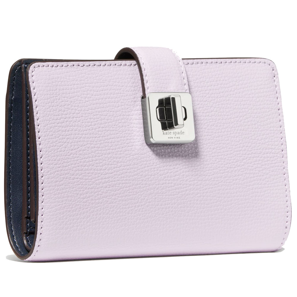 Kate Spade Phoebe Medium Wallet Light Frozen Lilac Light Purple # KF534