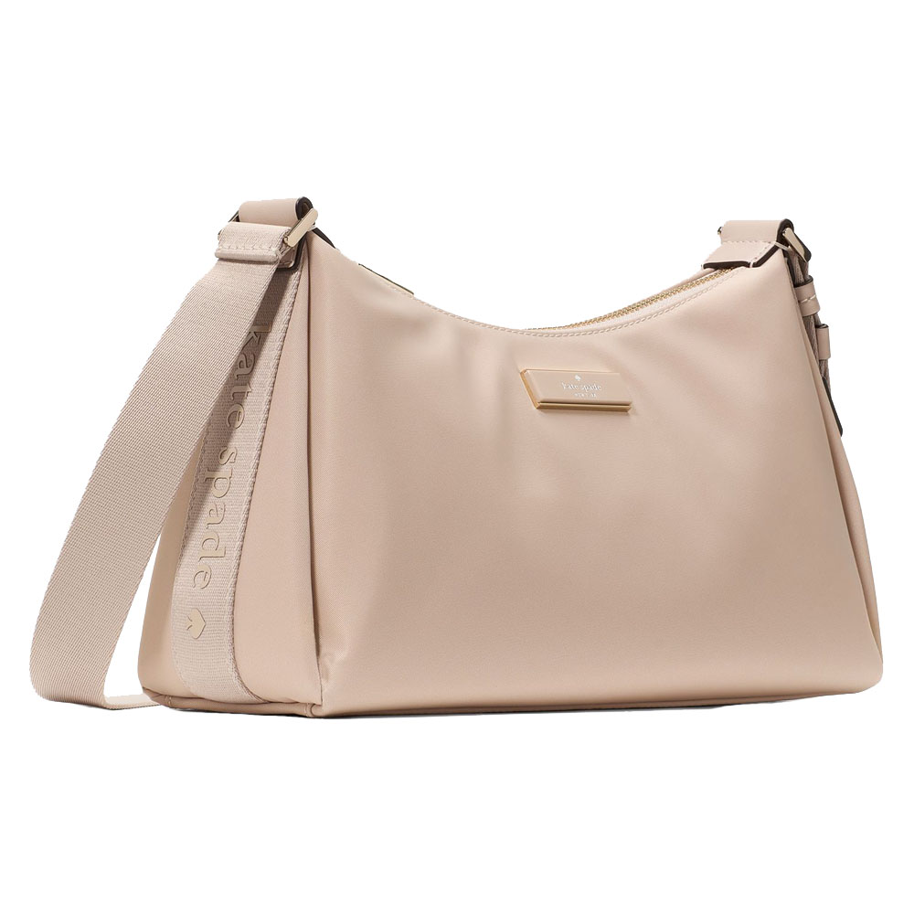 Kate Spade Carter Nylon Small Shoulder Bag Warm Beige # KL967-1