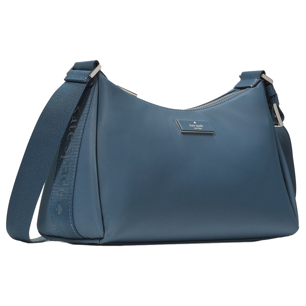Kate Spade Carter Nylon Small Shoulder Bag Bluestone # KL967-1