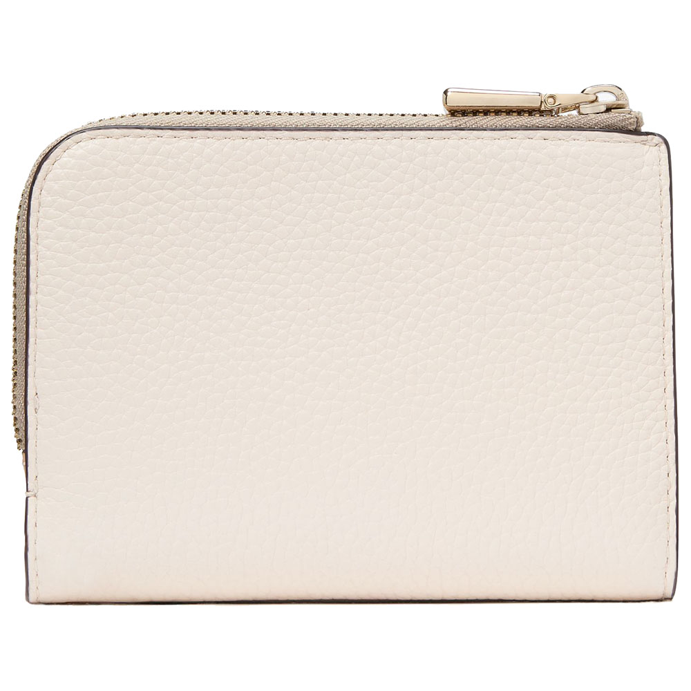 Kate Spade Ava Colorblocked Pebbled Leather Zip Bifold Wallet Tigers Eye Multi Light Brown # KG217