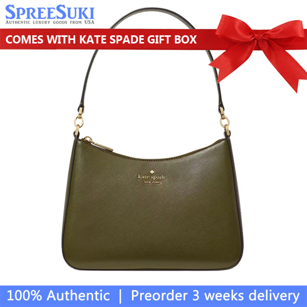 Kate Spade Madison Shoulder Bag Seaweed Army Green # KH397-1
