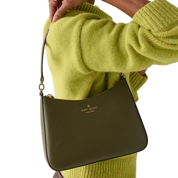 Kate Spade Madison Shoulder Bag Seaweed Army Green # KH397-1