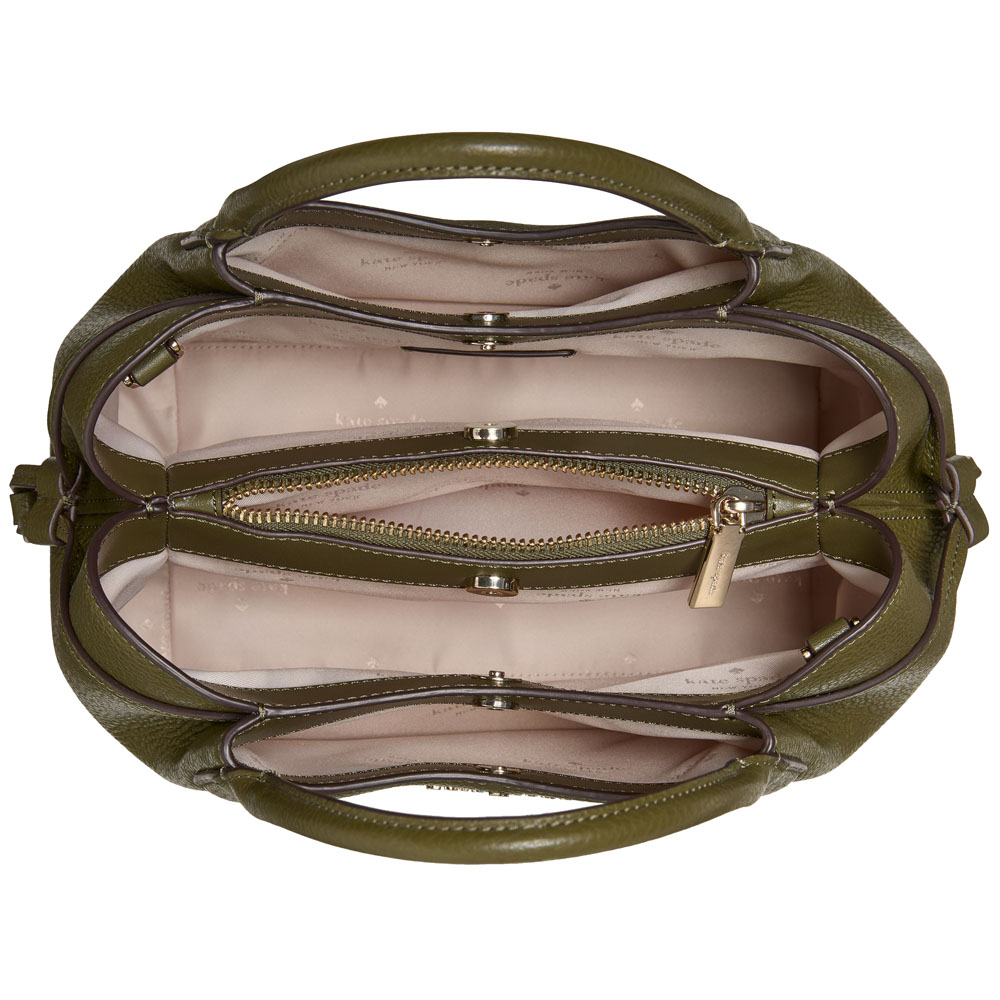 Kate Spade Sling Bag Crossbody Pebble Leather Dumpling Small Satchel Seaweed Dark Green # K8135