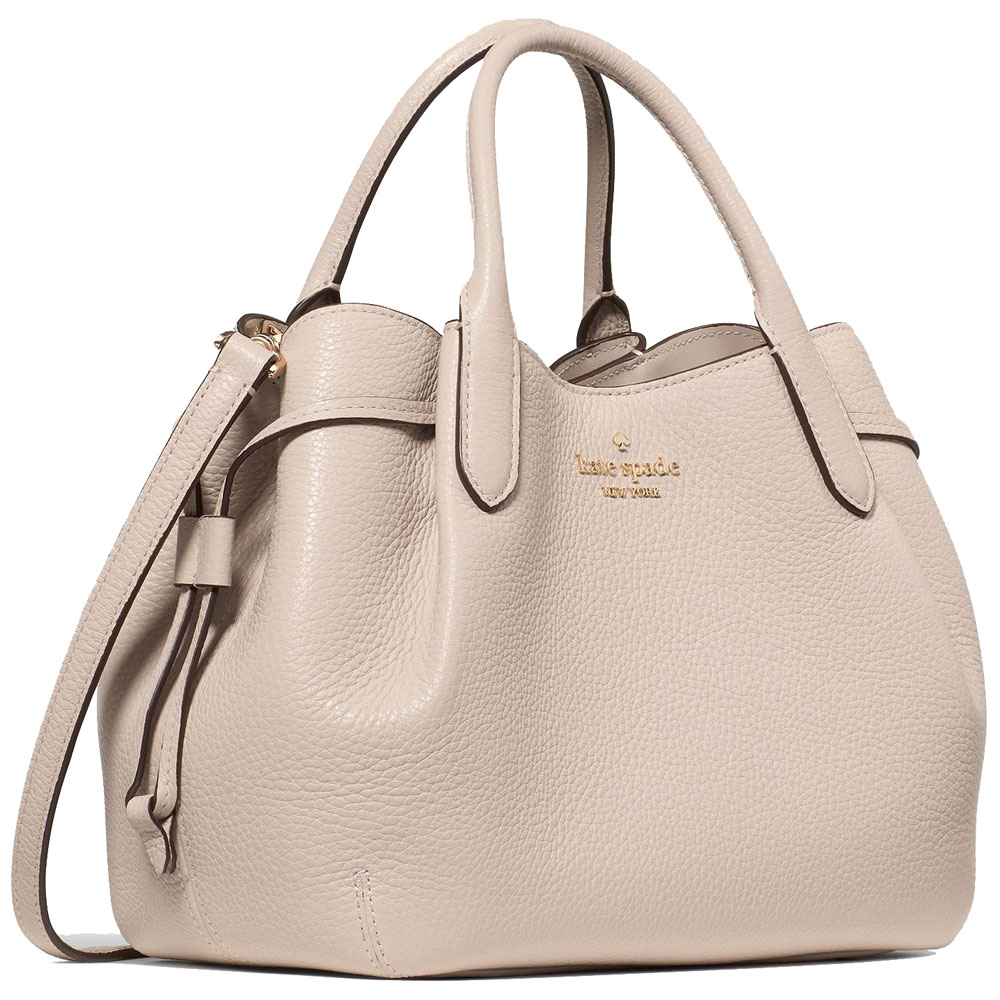 Kate Spade Sling Bag Crossbody Pebble Leather Dumpling Small Satchel Hay Beige # K8135