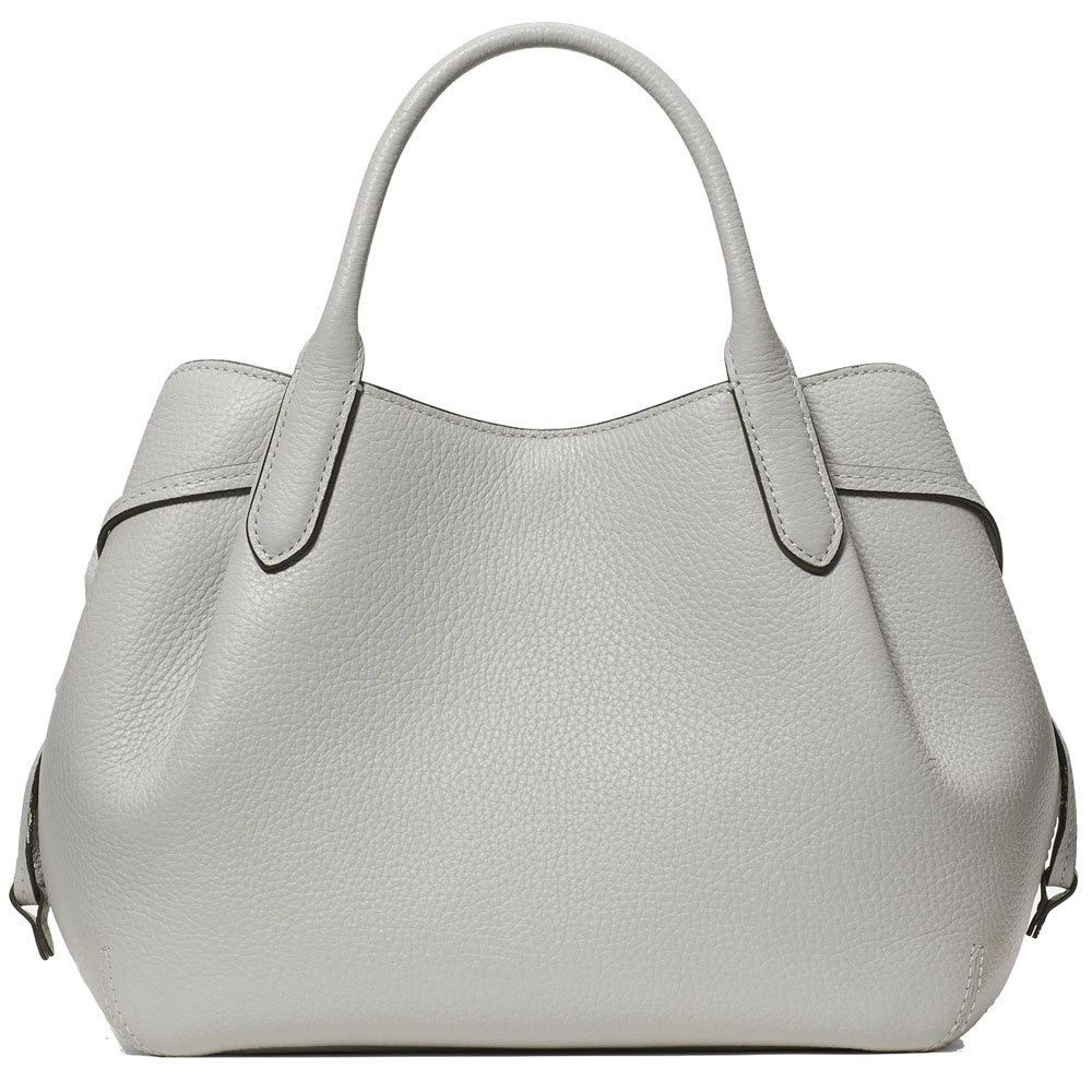Kate Spade Sling Bag Crossbody Pebble Leather Dumpling Small Satchel Platinum Grey Light Grey # K8135