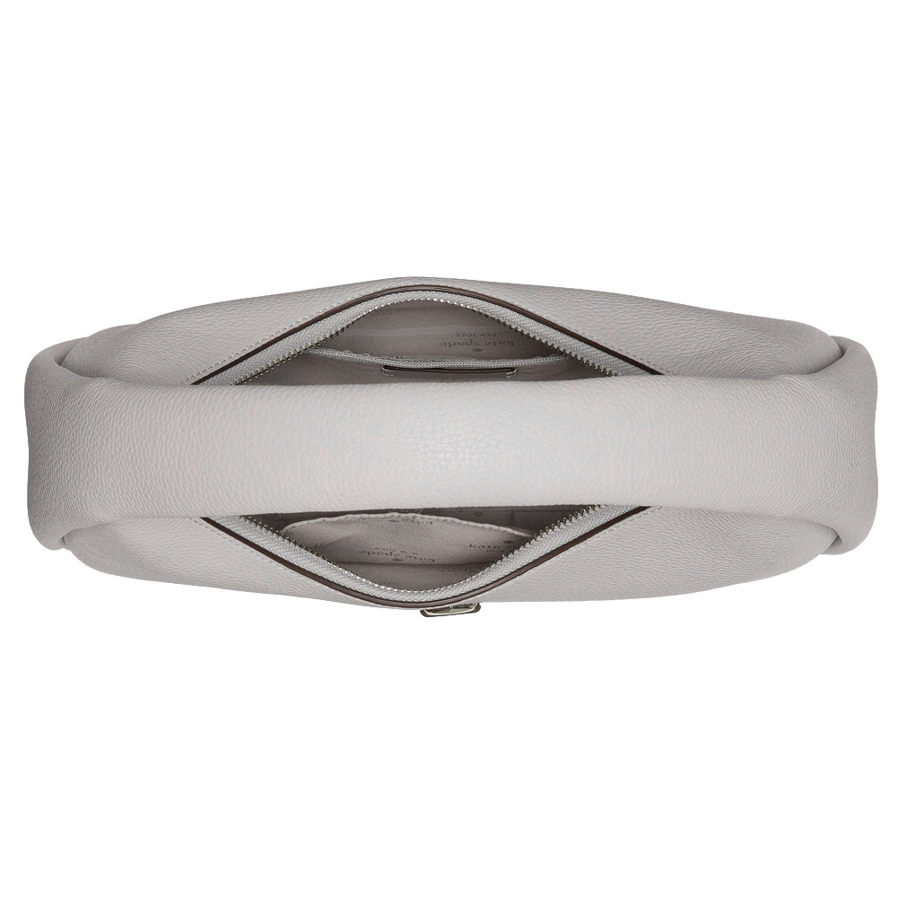 Kate Spade Kayla Crescent Shoulder Bag Platinum Grey # KK054