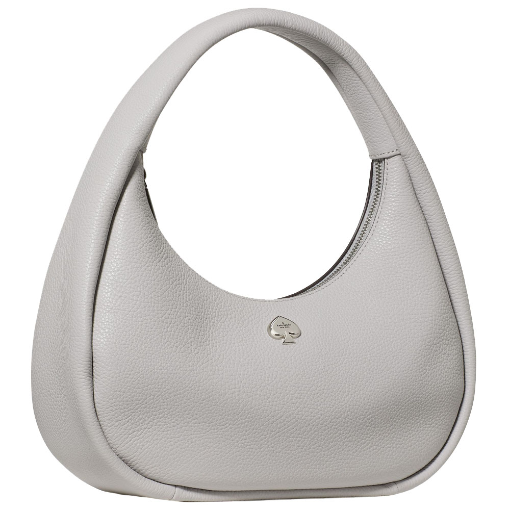 Kate Spade Kayla Crescent Shoulder Bag Platinum Grey # KK054