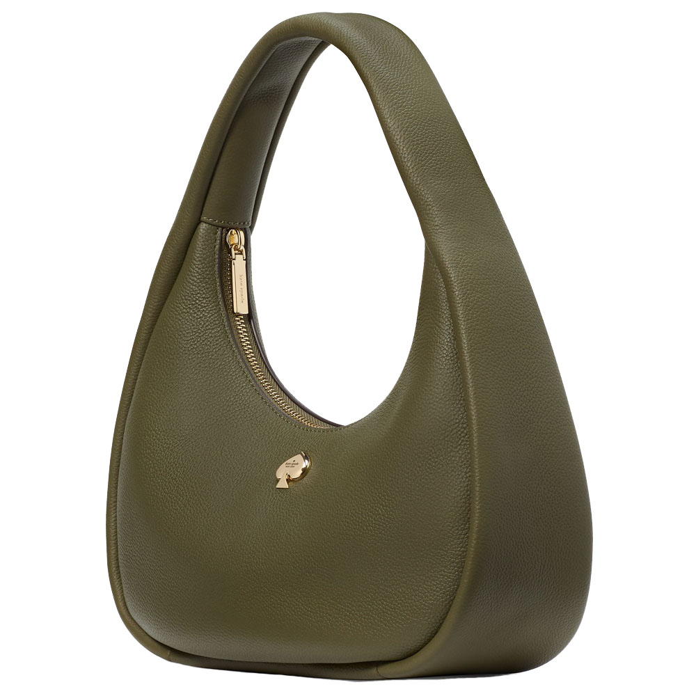Kate Spade Kayla Crescent Shoulder Bag Seaweed Army Green # KK054