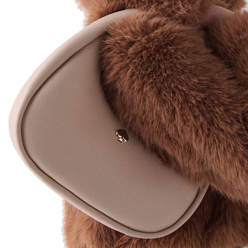 Kate Spade Kayla Crescent Shoulder Bag Hay Beige # KK054