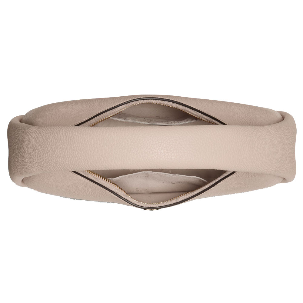 Kate Spade Kayla Crescent Shoulder Bag Hay Beige # KK054