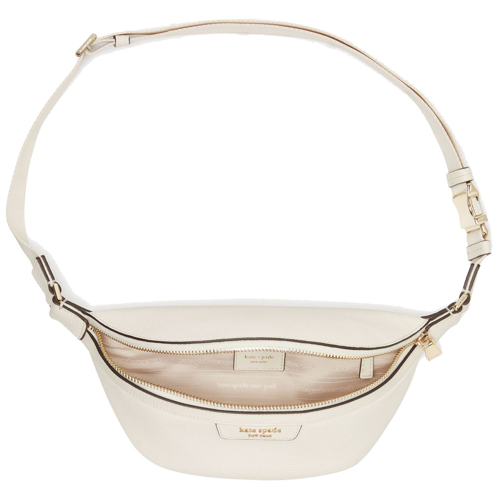 Kate Spade Hudson Belt Bag Parchment Off White # KH006