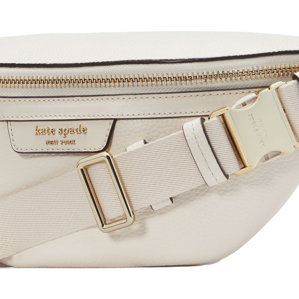 Kate Spade Hudson Belt Bag Parchment Off White # KH006