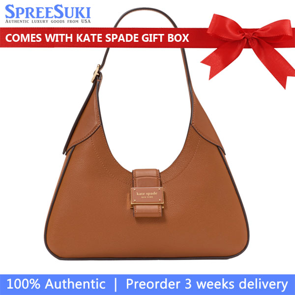 Kate Spade Nouveau Small Shoulder Bag Cavern Clay Brown # KI460