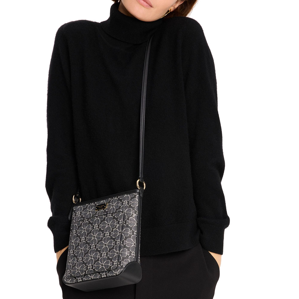 Kate Spade Spade Flower Small Swingpack Black Multi # KI742