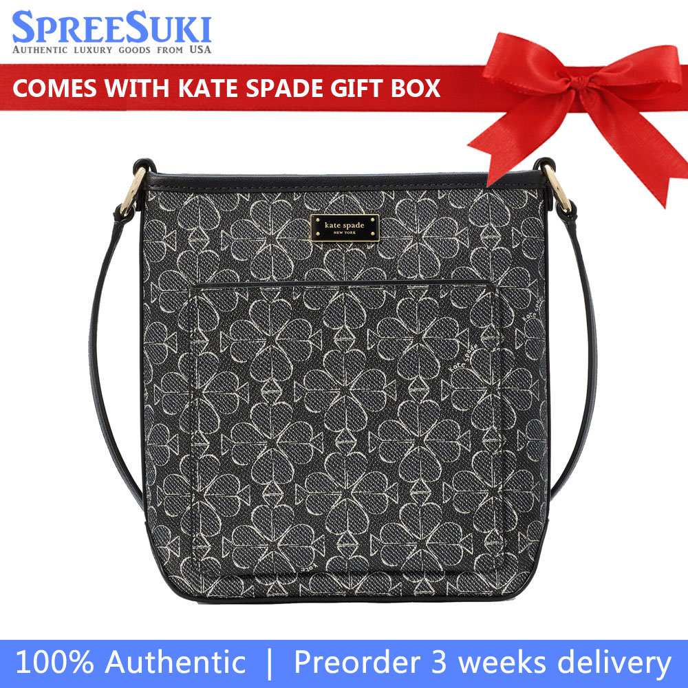 Kate Spade Spade Flower Small Swingpack Black Multi # KI742
