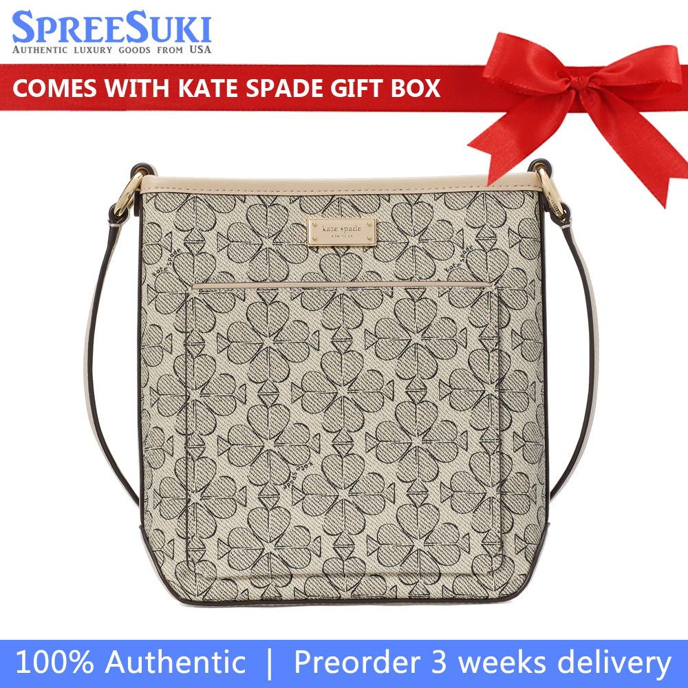 Kate Spade Spade Flower Small Swingpack Neutral Multi Beige # KI742