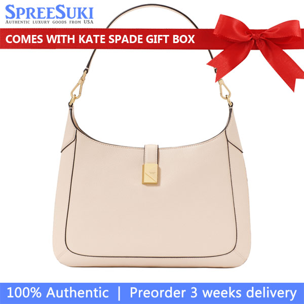 Kate Spade Deco Hobo Bag Milk Glass Antique White # KI554