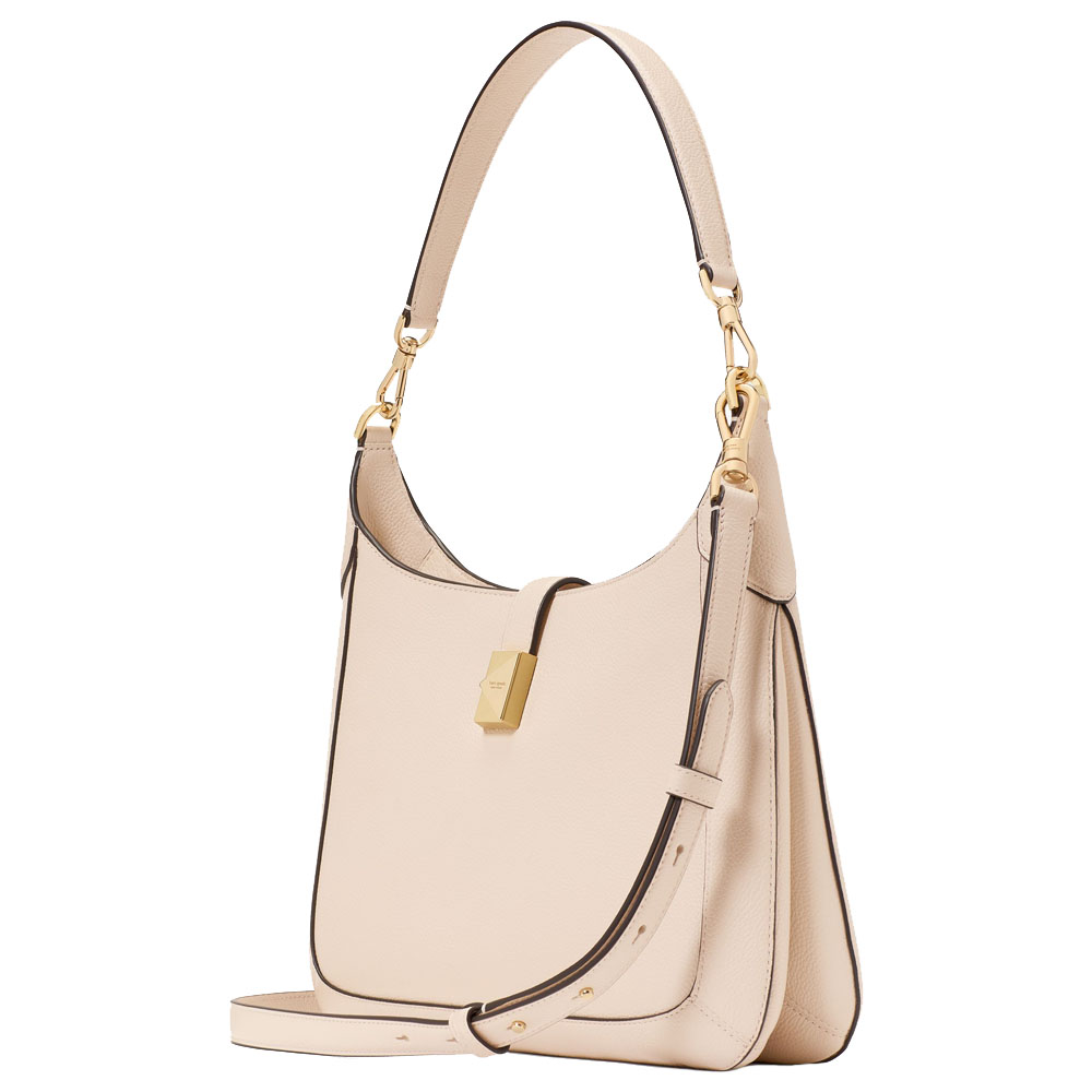 Kate Spade Deco Hobo Bag Milk Glass Antique White # KI554