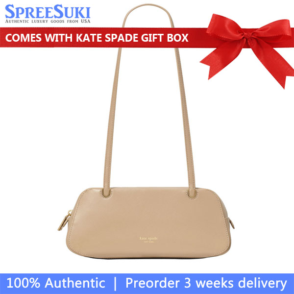 Kate Spade Grace Shoulder Bag Timeless Taupe Sand Brown # KK776