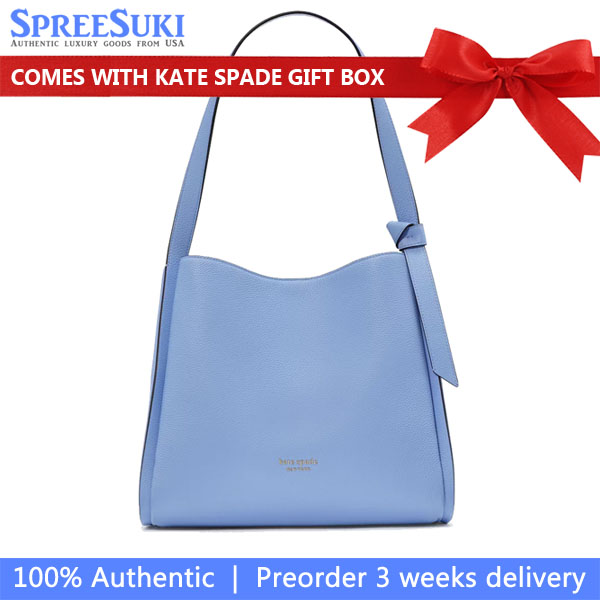 Kate Spade Knott Large Shoulder Bag Genie Blue # K4395-1