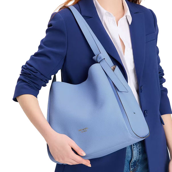 Kate Spade Knott Large Shoulder Bag Genie Blue # K4395-1
